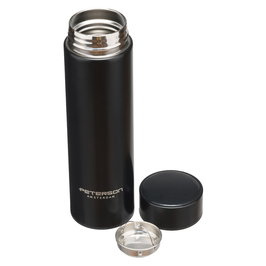 Termos ze stali nierdzewnej unisex Peterson TE-02 z LED 480 ml czarny - cecha produktu