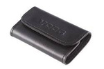 Etui na klucze skórzane unisex VOOC P10 Vintage kluczówka jucht czarna