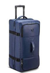 Torba podróżna materiałowa unisex Delsey Raspail na kółkach duża niebieska
