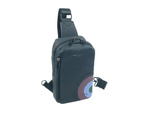 Plecak na jedno ramię z tkaniny unisex Aeronautica Militare Runway crossbody szary