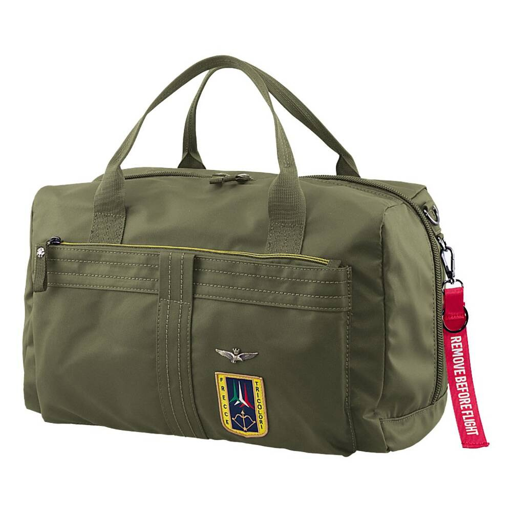 Torba podróżna na ramię zielona materiałowa - Aeronautica Militare AM-346 VE - widok ogólny produktu
