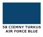 Farba do skóry gładkiej Tarrago niebieska - próbnik koloru 58 ciemny turkus / air force blue