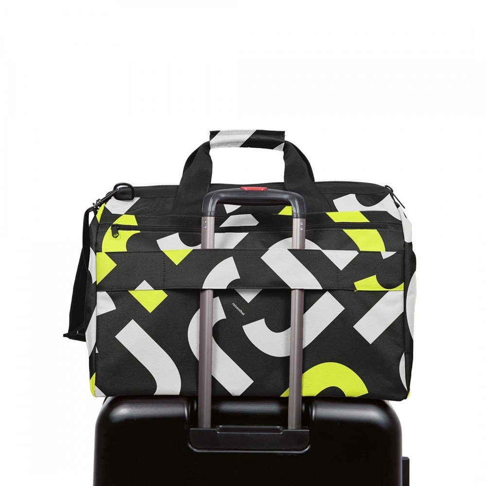 Torba z materiału unisex Reisenthel RMK2029 L podróżna kolorowa żółta - detale wykonania i wykończenia