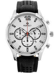 Zegarek męski elegancki Perfect CH01L-03 czarno-srebrny