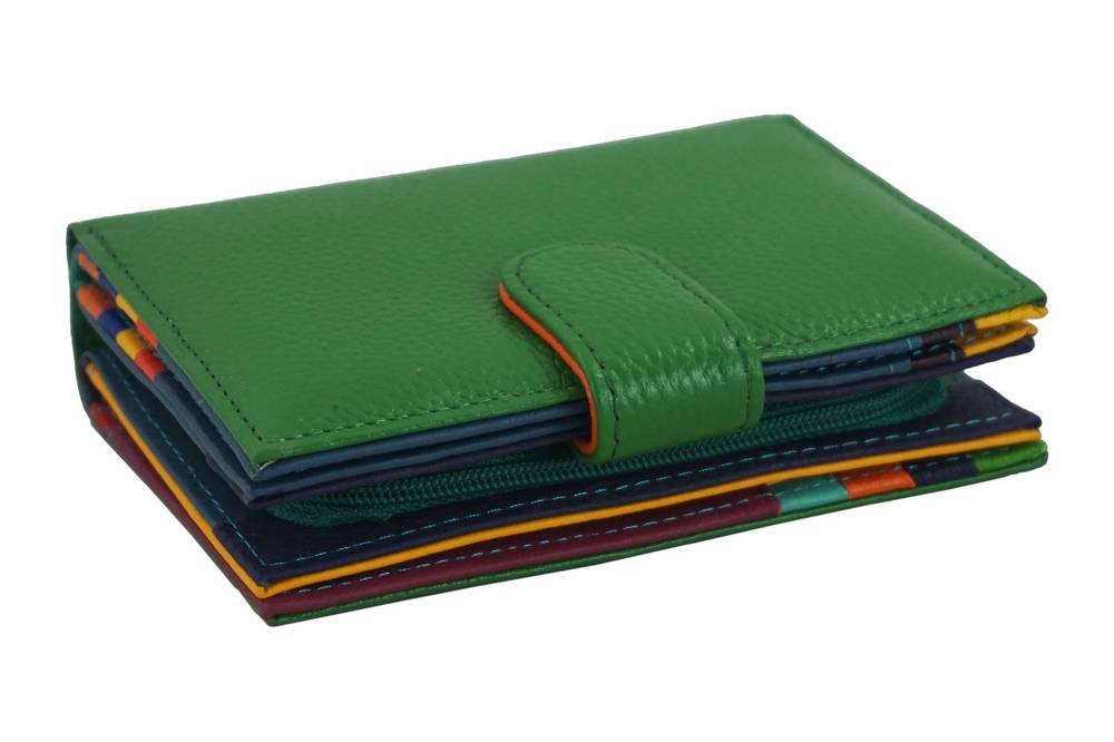 Portfel ze skóry naturalnej damski Barberini's D-8578-38 średni zielony - cecha produktu