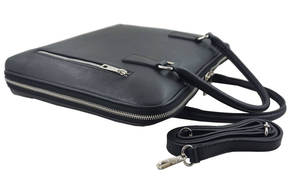 Torba ze skóry naturalnej damska Barberini's 899-9 aktówka A4 ciemnobeżowa - cecha produktu