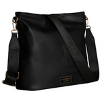 Torebka ze skóry ekologicznej damska Peterson JK6-06 listonoszka crossbody średnia czarna