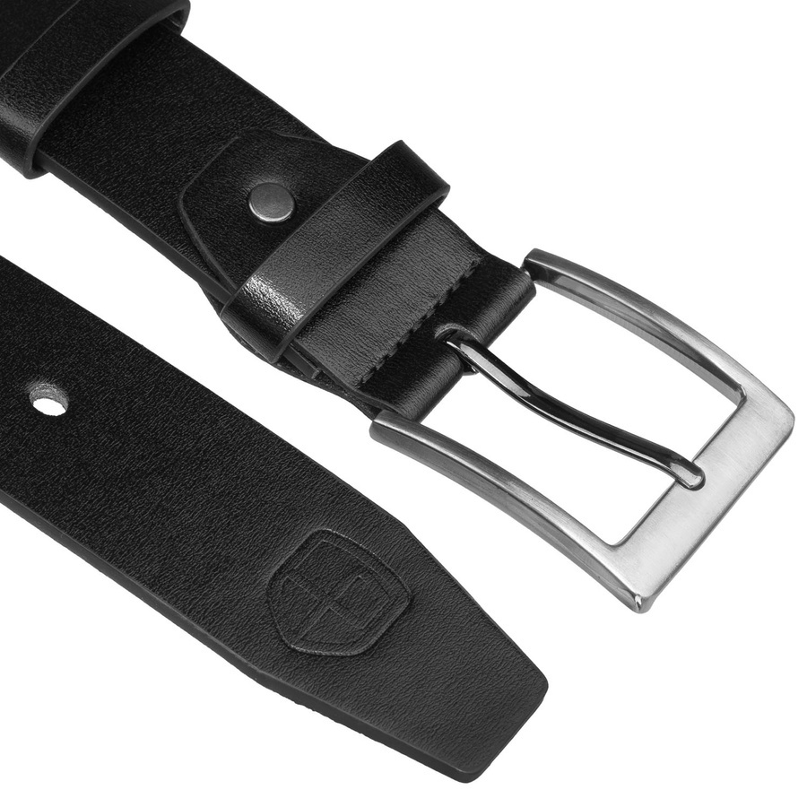 Klamra czarnego paska Peterson STU-06 z bliska