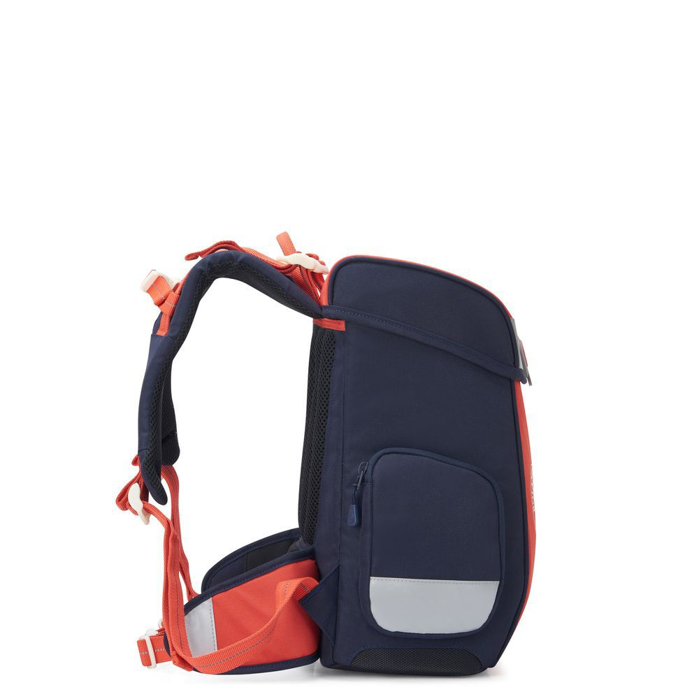 Plecak młodzieżowy szkolny z poliestru unisex Delsey Back to School Roland Garros czerwony - cecha produktu