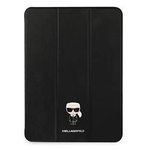 Etui na tablet z eko skóry unisex Karl Lagerfeld KLFC12OKMK book cover czarne