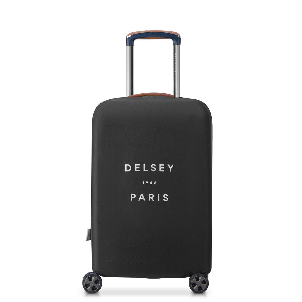 Pokrowiec na walizkę materiałowy unisex Delsey S ochraniacz bagażu czarny - cecha produktu