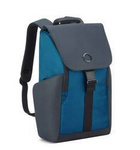 Plecak z poliestru unisex Delsey Securflap miejski na laptop 16 cali turkusowy