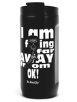 Kubek termiczny na kawę czarny, away 2w1 - Dr.Bacty Notus 360 ml