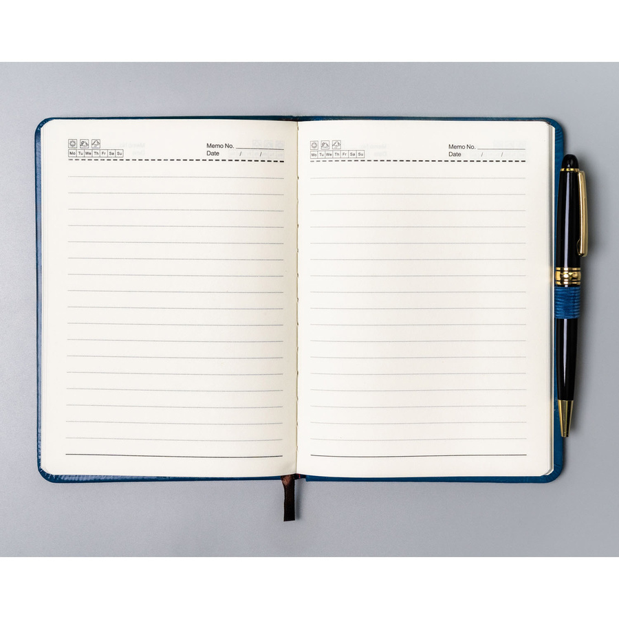 Otwarty niebieski notes Peterson NOT-6-LN-53 w linie