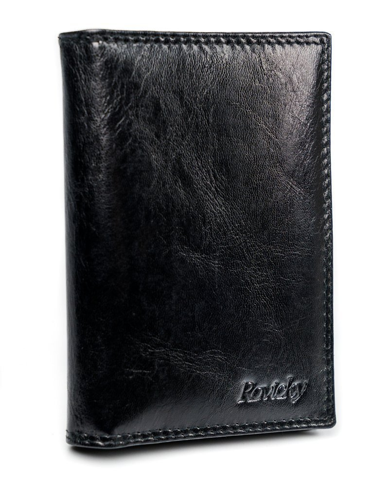 Czarne etui na karty Rovicky N1912-RVTK z logo marki