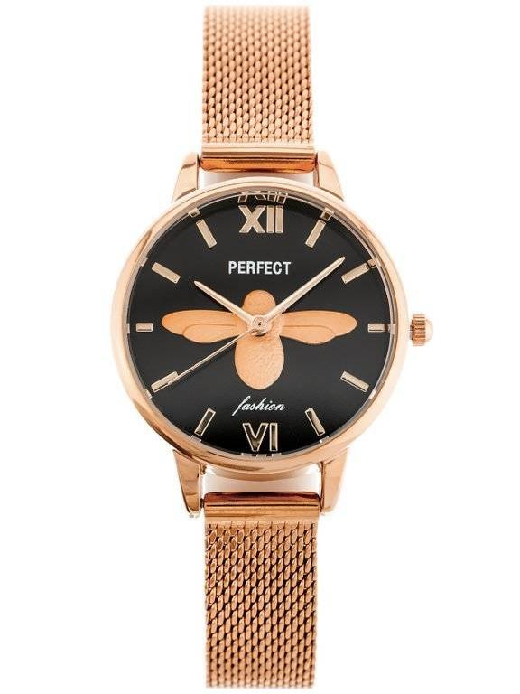 Zegarek damski Perfect S639 w kolorze różowego złota - zegarek z przodu na białym tle