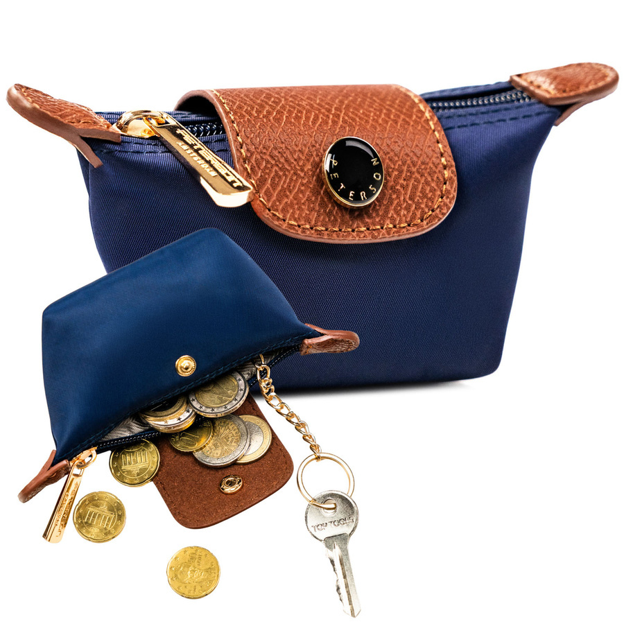 Granatowe etui na klucze Peterson CKY-01