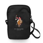 Listonoszka nylonowa unisex US Polo Assn USPBPUGFLBK saszetka mała czarna