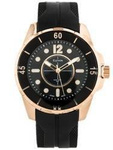 Zegarek męski Extreim EXT-9489A-6A czarny z różowym złotem