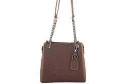 Skórzana torebka damaka shopperka różowa pudrowa - Barberini's 919/1-18