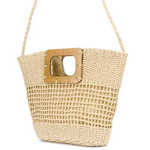Koszyk torebka damska na lato boho shopper bag kremowa - Tor-pa-21ecru