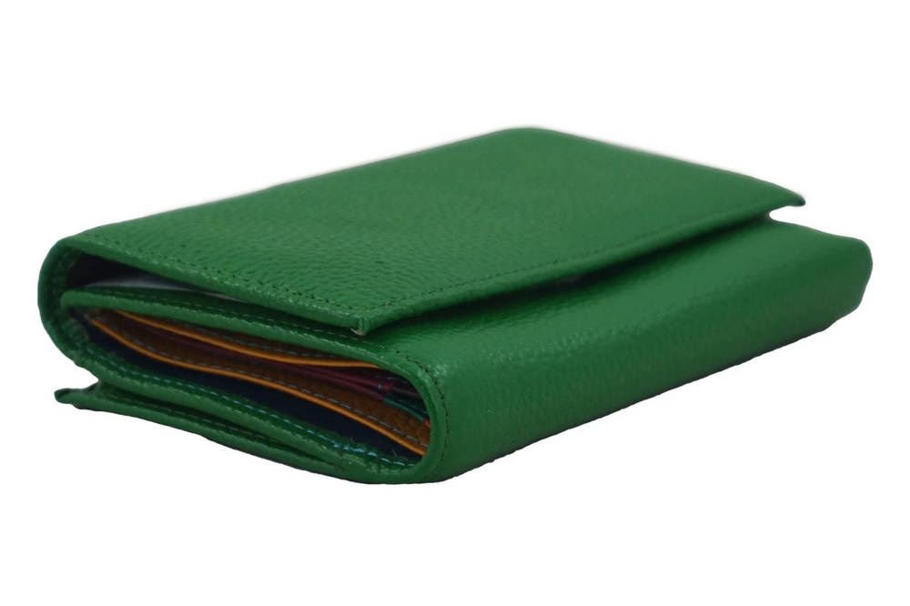 Portfel ze skóry naturalnej damski Barberini's D-1089-38 średni zielony - cecha produktu