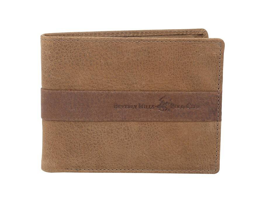 Klasyczny skórzany portfel męski camel - Beverly Hills Polo BH-271 CA - cecha produktu