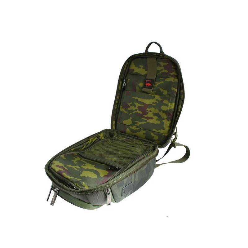 Plecak miejski na jedno ramię na laptopa 13 moro - Aeronautica Militare Drone - ergonomiczny pas na ramię