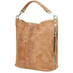 Torebka damska shopper zamszowa Beltimore W10 taupe