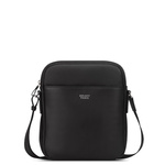 Torebka skórzana damska Delsey Le Cuir Grainé crossbody listonoszka czarna