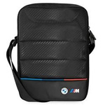 Listonoszka męska z eko skóry BMW Carbon Tricolor saszetka mała czarna