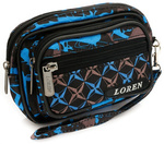 Poręczna saszetka nerka biodrowa materiałowa kolorowa Loren S02-600D-1