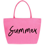 Torba plażowa damska z tkaniny Versoli TOR751 fuksja