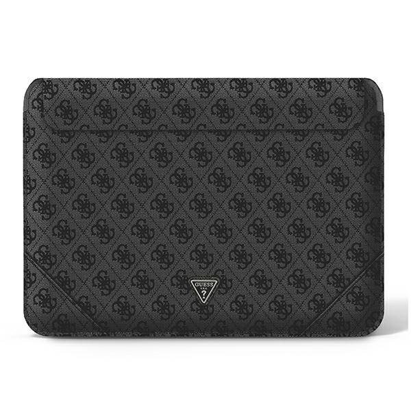 Pokrowiec na laptopa ze skóry ekologicznej unisex Guess 4G Uptown Triangle sleeve czarny - cecha produktu
