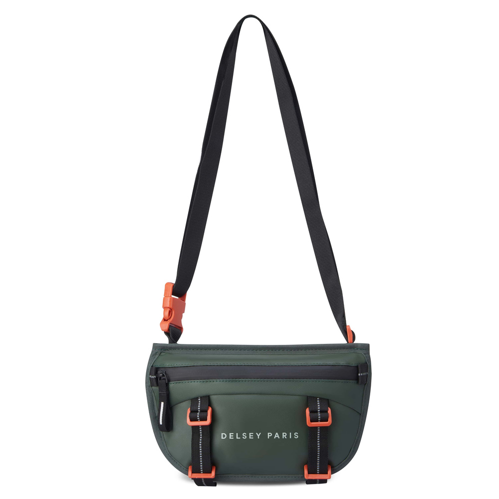 Torba materiałowa unisex Delsey Raspail miejska na ramię zielono pomarańczowa - cecha produktu