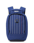 Plecak z poliestru unisex Delsey Securban miejski antykradzieżowy na laptopa niebieski