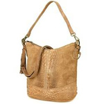 Torebka damska hobo zamszowa Beltimore W13 taupe