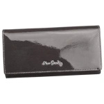 Skórzany lakierowany portfel damski szary — Pierre Cardin 05 LINE