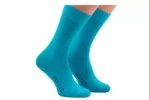 Skarpety męskie do garnituru turkusowe - Patine