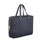 Torba biznesowa na laptopa 15,6" granatowa z niebieskim paskiem - Sempertus BIZ-03/10/Navy