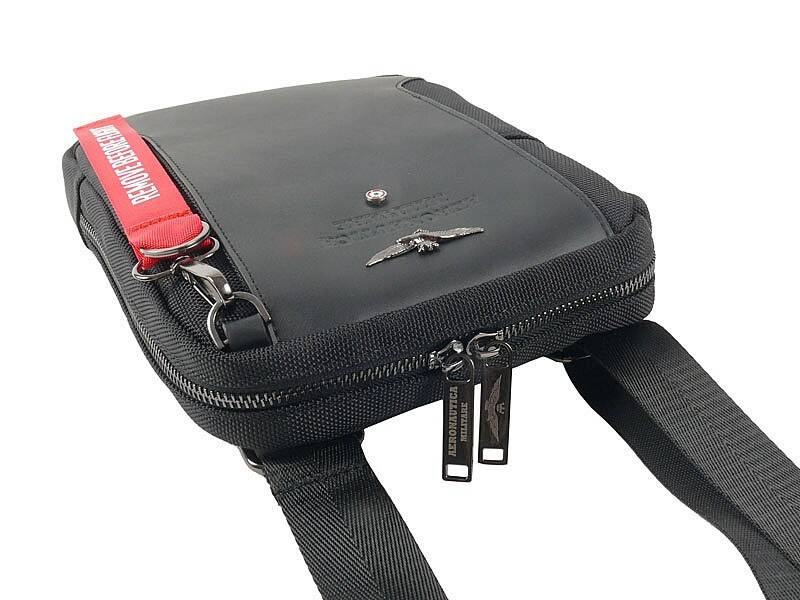 Saszetka na ramię torba miejska męska czarna - Aeronautica Militare AM-490 NE - cecha produktu