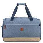 Torba podróżna materiałowa unisex Delsey Maubert sportowa niebieska