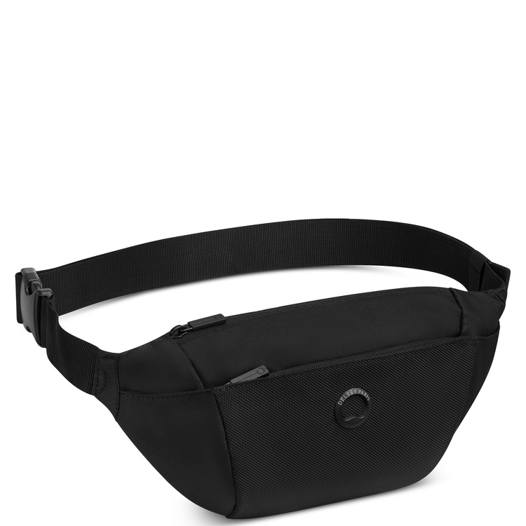 Saszetka biodrowa materiałowa unisex DELSEY PICPUS nerka czarna - cecha produktu