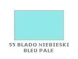 Krem do renowacji do skór gładkich Saphir niebieski - próbnik koloru z podpisem 55 Blado niebieski / Bleu pale