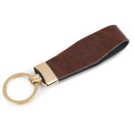 Brelok ze skóry naturalnej unisex B2 z grawerem personalizowany brąz