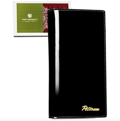 Portfel damski skórzany Peterson LJ-421431 czarno-złoty
