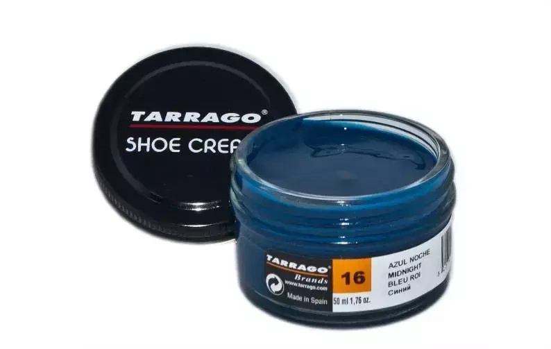 Krem odżywczy do butów Tarrago granatowy - etykieta nr 016