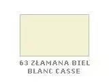Krem do renowacji do skór gładkich Saphir biały - próbnik koloru z podpisem 63 Złamana biel / Blanc casse