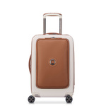 Walizka kabinowa z poliestru unisex Delsey Chatelet Air 2.0 na 4 kółkach biało-beżowa