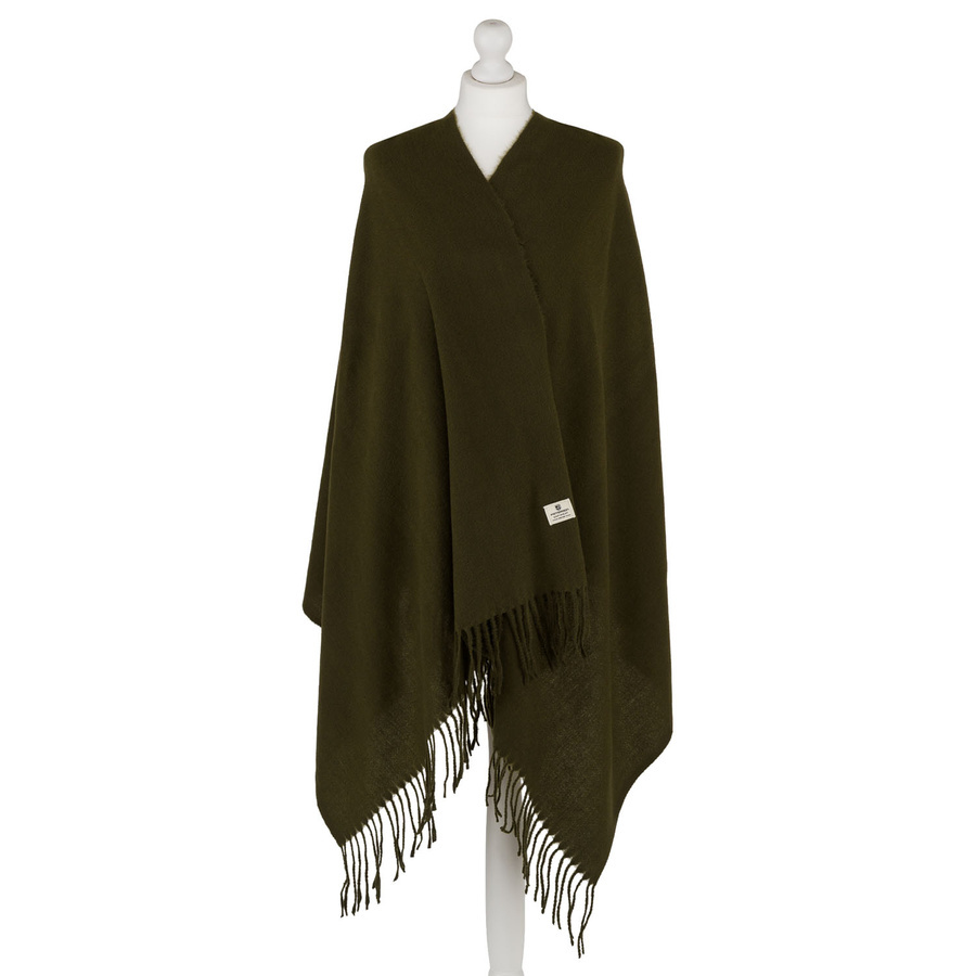 Khaki szal Peterson SP100C narzucony jak ponczo